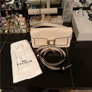 White Studded Coach Tabby Bag NWOT